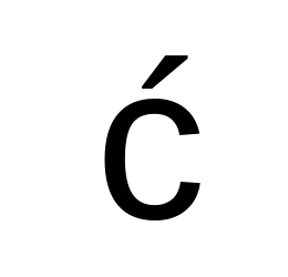 ć - latin small letter c with acute - ASCII Code